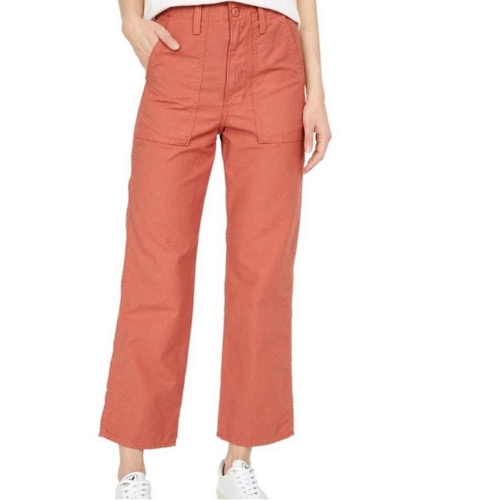 Levi's Ribcage Straight Crop Ankle Cargo Pants Size 25